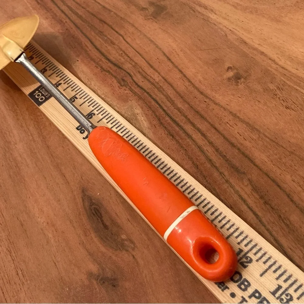 Vintage‎ probus Orange and Tan Nylon Cooking Spoon